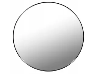 Okrúhle zrkadlo Muf-Art 80 cm ČIERNE