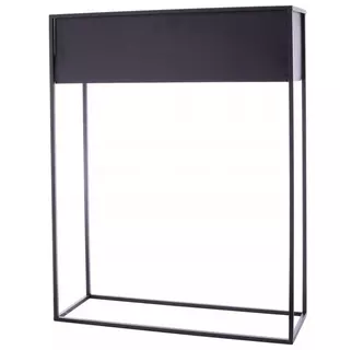 Kovový stojan na kvety ČIERNY matný 80x60x20
