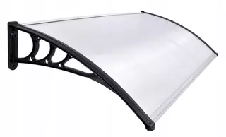 Strieška nad vchodové dvere 150x80 cm CIERNE KONZOLY RETRO