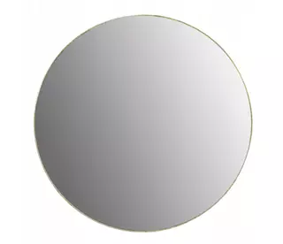 Okrúhle zrkadlo v zlatom ráme 50 cm