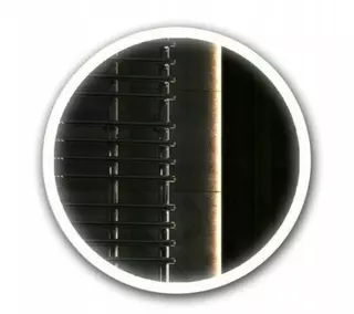 Okrúhle zrkadlo LED podsvietené 80 cm zimné