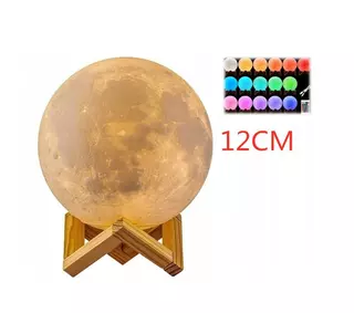 Nočná lampa v tvare mesiaca 3D s diaľkovým ovládaním 12 cm