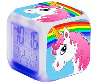 Budík Jednorožec Unicorn, funkcia nočného svetla