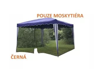 Ochranná moskytiéra pre altánok 3x3m ČIERNA