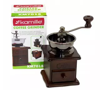 Ručný mlynček RETRO na kávu a korenie KAMILLE