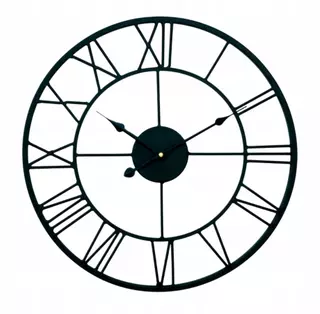 Nástenné hodiny Čierne 45cm RETRO VINTAGE