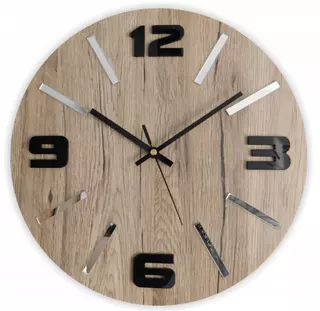 Veľké drevené nástenné hodiny SAN REMO RUSTIC 50 cm