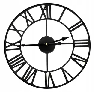Nástenné hodiny Čierne 40cm RETRO VINTAGE