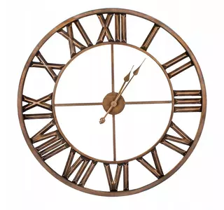 Moderné veľké hodiny RETRO 80 cm odtieň HNEDEJ