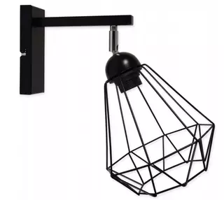 Nástenné svietidlo Loft Edison Retro ČIERNE