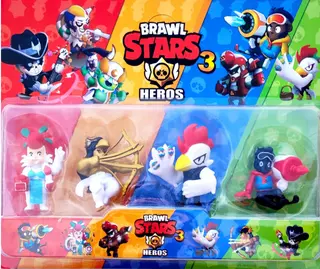 Sada štyroch figúrok z hry Brawl Stars 3