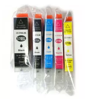 Atrament - náplň pre Canon PGI-570 CLI-571 TS5050 MG5750 sada VYPR