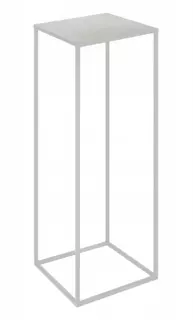 Kvetinový stojan LOFT 70x24x24 cm BIELY VYPR
