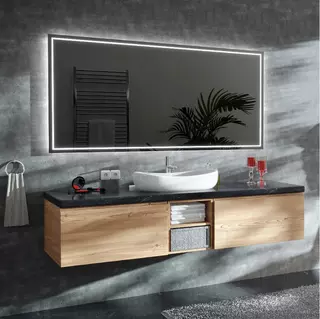 Kúpelňové zrkadlo 120x60 cm LED zimné M1ZP-48