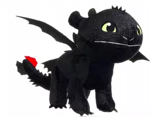 Plyšová hračka DRAGON 40 cm ČIERNY