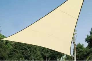 Markíza - plachtová clona proti slnku 5x5x5 m BÉŽOVÁ