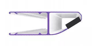 Magnetické tesnenie sprchovacieho kúta 200cm 5 - 6 mm UM-90-6 2 ks