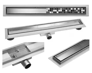 Sprchový odtok - žľab 60 cm MEXEN OCEĽ vzor 6 VYPR