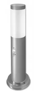 Záhradná lampa LED 45 cm strieborná VYPR