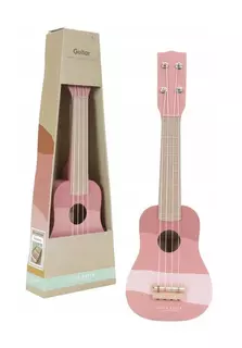 Drevená gitara pre deti RUŽOVÁ VYPR