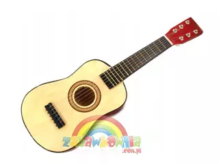 Drevená gitara pre deti PRÍRODNÁ