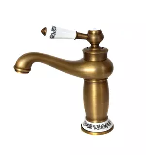 Umývadlová batéria RETRO s keramikou AQUA di COMO BRASS ANTIQUE