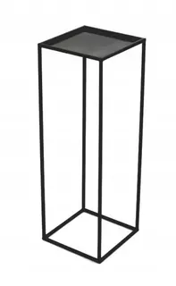 Kovový stojan loftový 70 cm ČIERNY VYPR