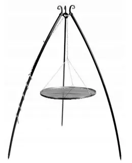 Záhradný gril na trojnožke 200 cm-FI 80 cm - ČIERNA OCEĽ VYPR