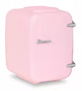 Mini chladnička do auta BCMF Bredeco 4 l RUŽOVÁ RETRO