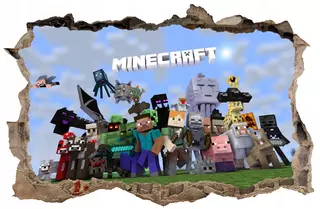Nálepka na stenu MINECRAFT 99 115x75 cm