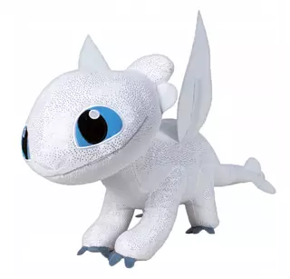 Plyšová hračka DRAGON 40 cm BIELY