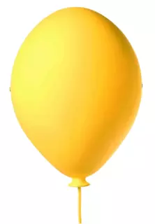 Nástenná lampa DROMMINGE balón ŽLTÁ VYPR