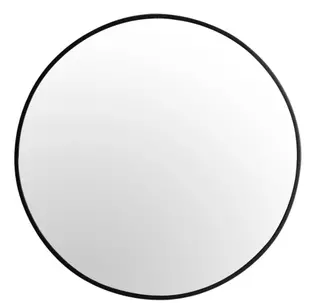 Okrúhle zrkadlo 60 cm LOFT FRAME MODERN THIN BLACK VYPR