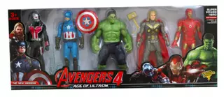 Sada 5 figúrok AVENGERS LED svetlo+príslušenstvo VYPR
