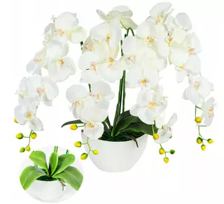 Umelé orchideové kvety 4 x 75 cm