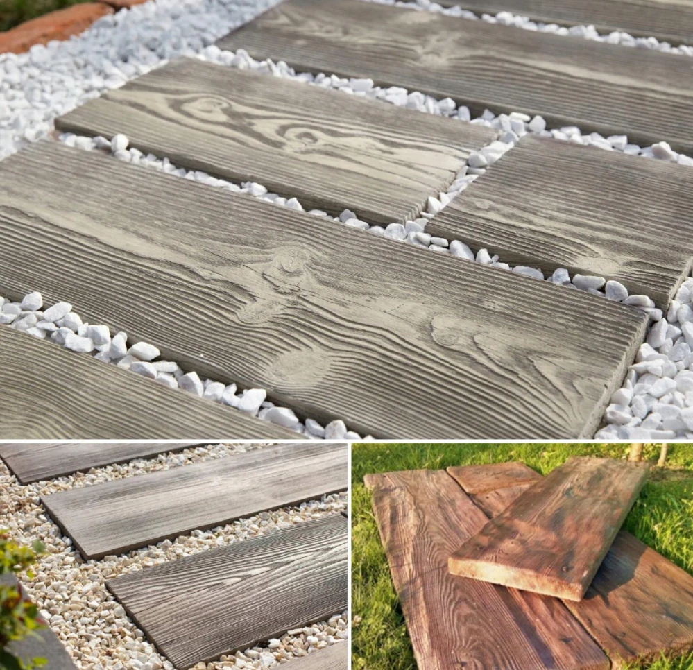 Betónová chodníková doska 60×15 cm DREVODEKOR – imitácia dreva, extra pevnosť