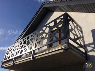 Zábrana na schody -  Laser -cut -balkónový balkónový zábradlie