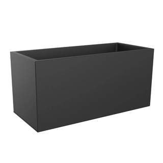 Kvetináč na terasu - čierny obdĺžnikový hrniec VIVO Long 88x39 / 41 ELHO