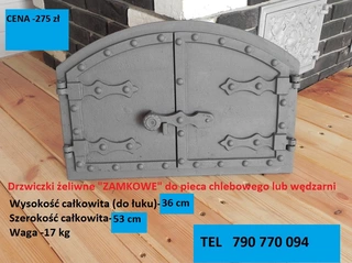 Udiareň - Liatinové dvere pre pizzu, fajčenie alebo chlieb