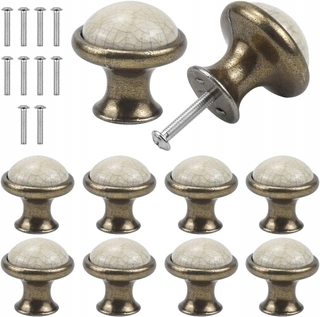 Kľučka dverí - Vintage skrinky, 33 mm keramické držiaky,