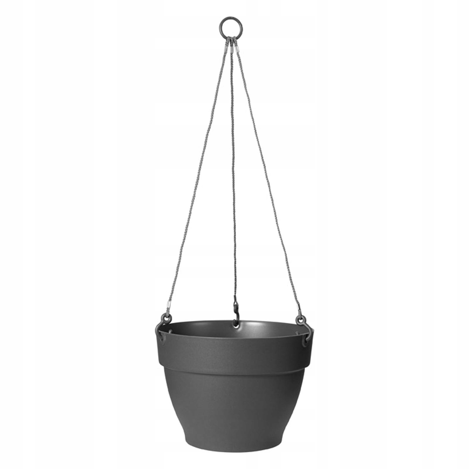 Kvetináč Elho, 18 cm, priemer 26 cm, grafitový plast