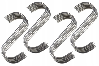 Záhradná udiareň - Háčiky na fajčenie MALÉ S 3mm x 9,5cm INOX