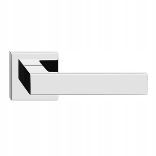 Kľučky na dvere - Kocka chrómová rukoväť Square D&H Design