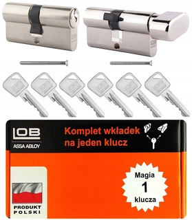 Zámok na dvere - Sada Lob Ares Duo 35/35+35/35G niklu