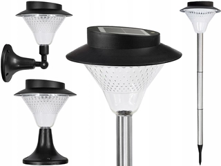 Solárna zapichovacia záhradná lampa - Solárne závesné svietidlo POLIFACH strieborná 77 cm 1 ks.