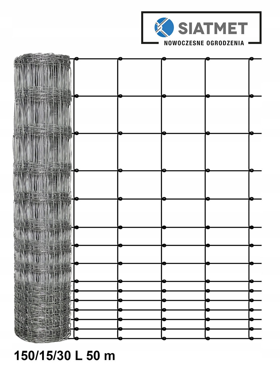 Sieť na oplotenie lesa 150/15/30 L 50 m + skoby