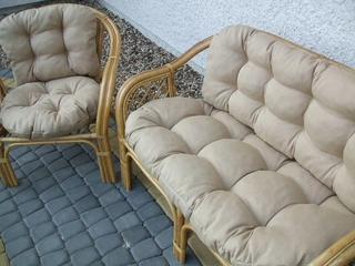Vankúše  - Rattan vankúše 6 kusov LIRA BEIGE cappuccino