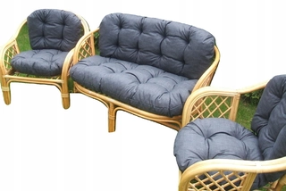 Vankúše - Vankúše na Rattan Comver. 6 kusov steva anthracitu