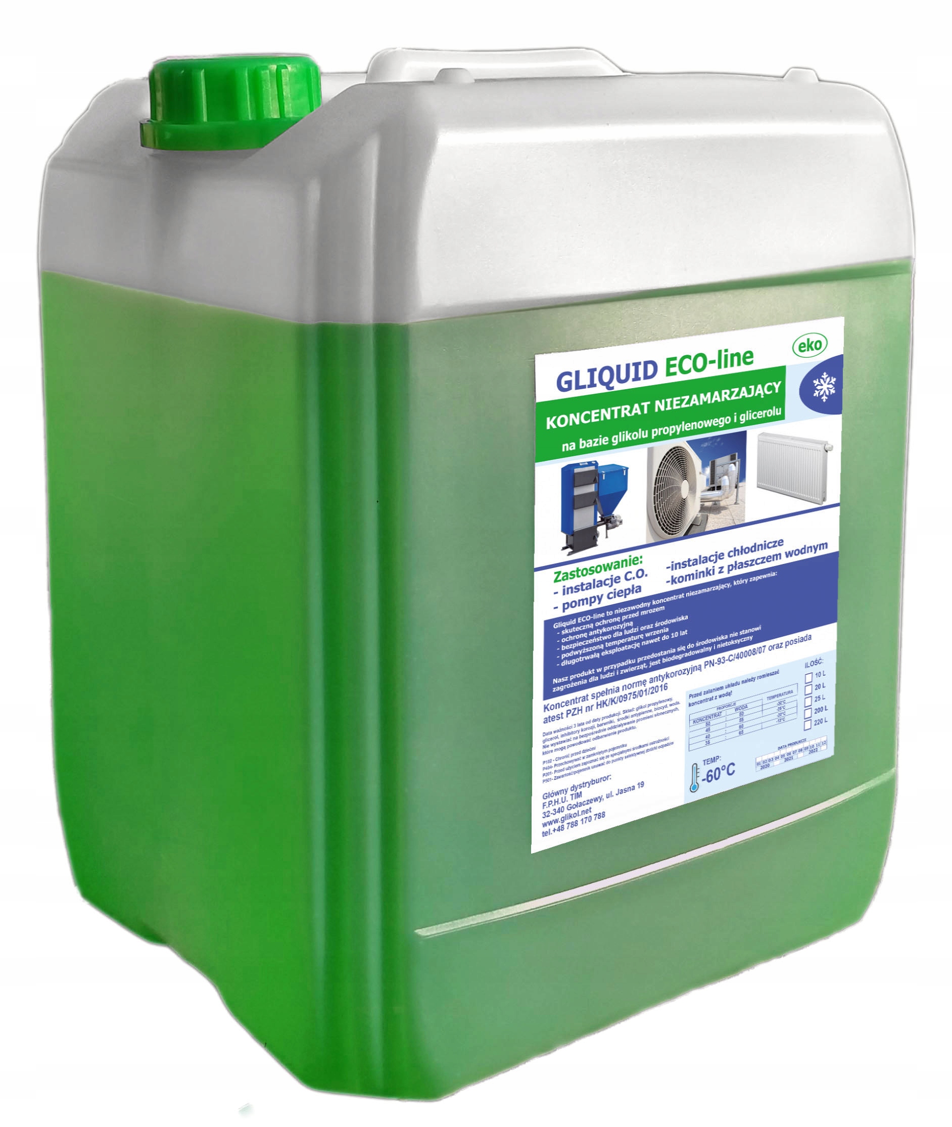 Nemrznúca zmes Gliquid Eco-line 20 l