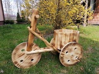 Kvetináč na terasu - Prútený záhradný bicykel VÝROBCA
